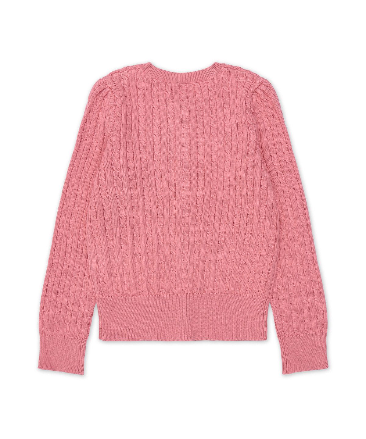 폴로 랄프 로렌 칠드런(POLO RALPH LAUREN CHILDREN) 미니 케이블 코튼 카디건-핑크