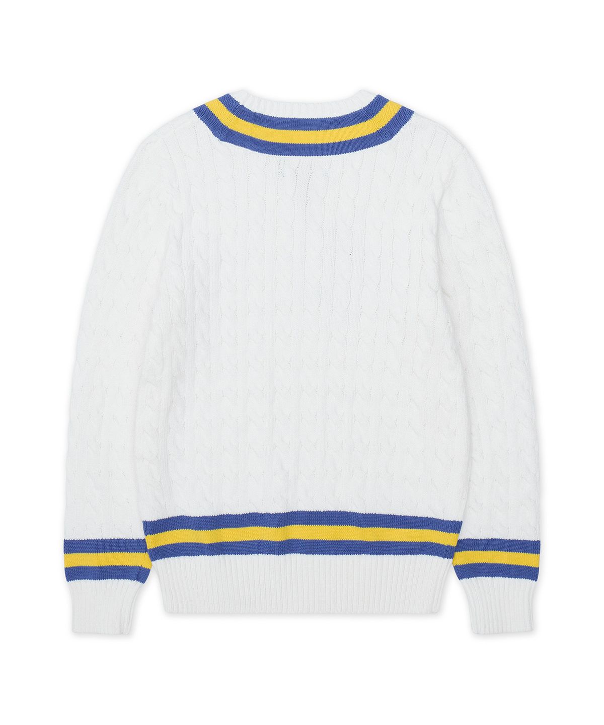 폴로 랄프 로렌 칠드런(POLO RALPH LAUREN CHILDREN) 아이코닉 크리켓 스웨터-화이트