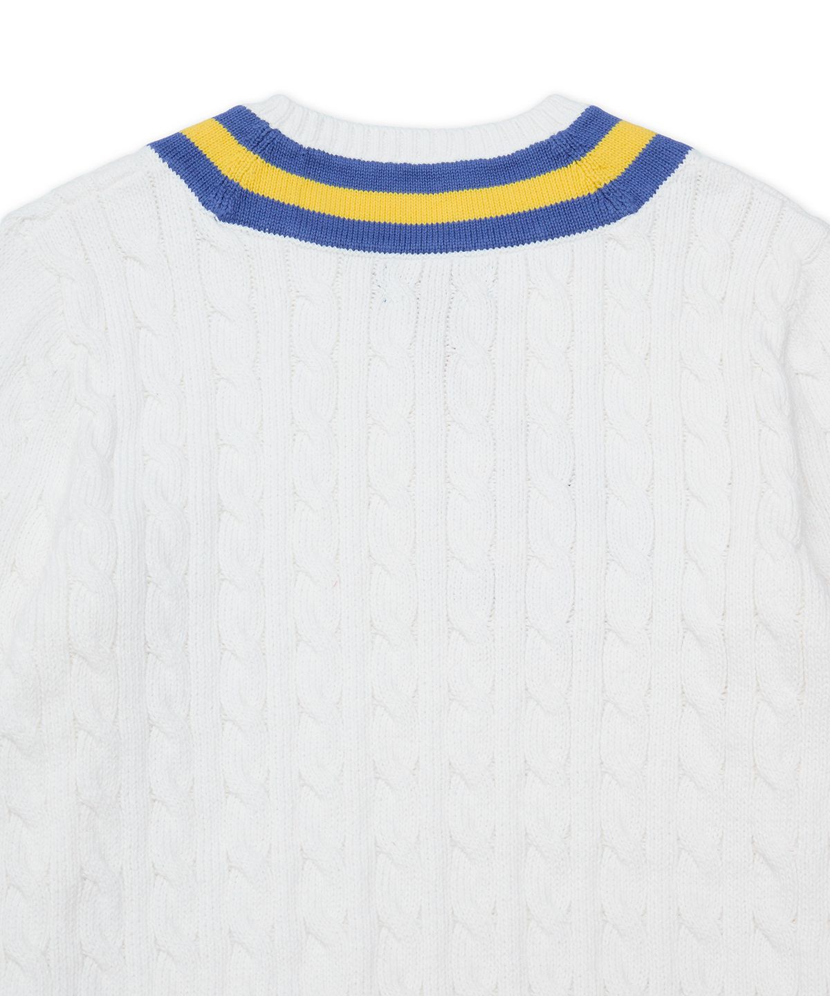 폴로 랄프 로렌 칠드런(POLO RALPH LAUREN CHILDREN) 아이코닉 크리켓 스웨터-화이트