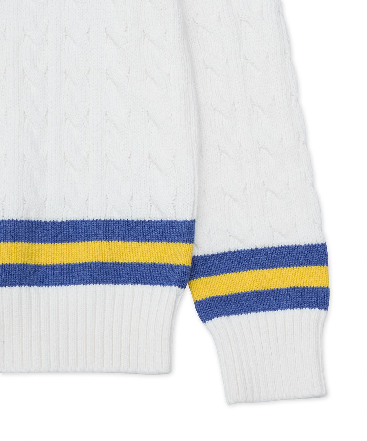 폴로 랄프 로렌 칠드런(POLO RALPH LAUREN CHILDREN) 아이코닉 크리켓 스웨터-화이트