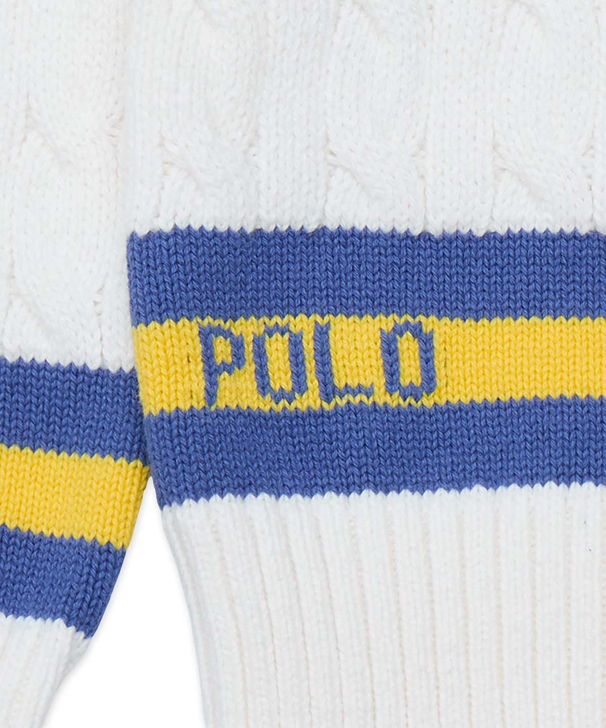 폴로 랄프 로렌 칠드런(POLO RALPH LAUREN CHILDREN) 아이코닉 크리켓 스웨터-화이트