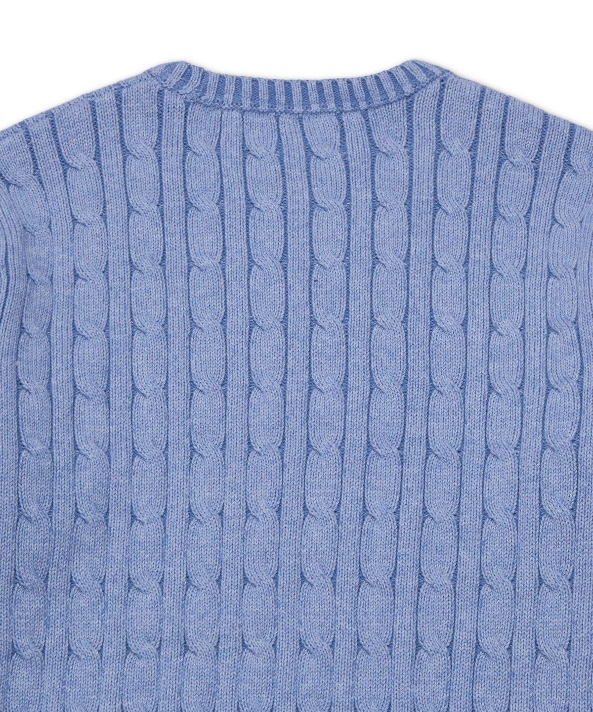 폴로 랄프 로렌 칠드런(POLO RALPH LAUREN CHILDREN) 케이블니트 코튼 스웨터-블루