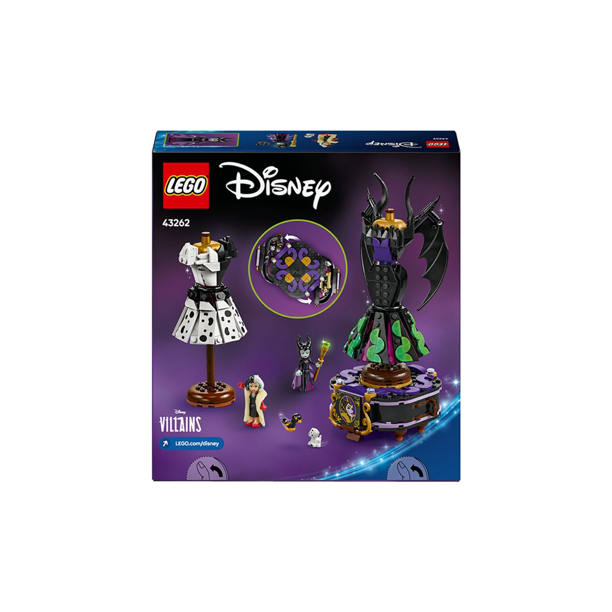 레고(LEGO) 레고 디즈니 클래식 43262 말레피센트와 크루엘라의 드레스 [레고공식]