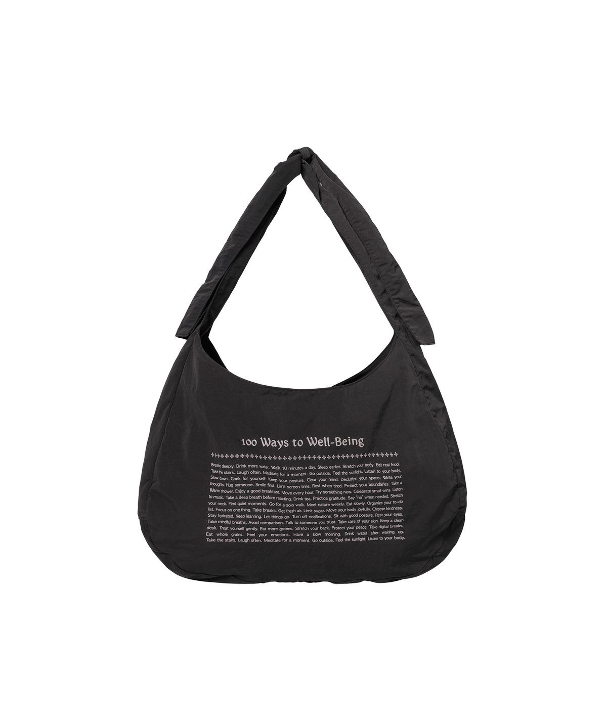 웰빙익스프레스(WELLBEING EXPRESS) Nylon Reversible Bag Charcoal