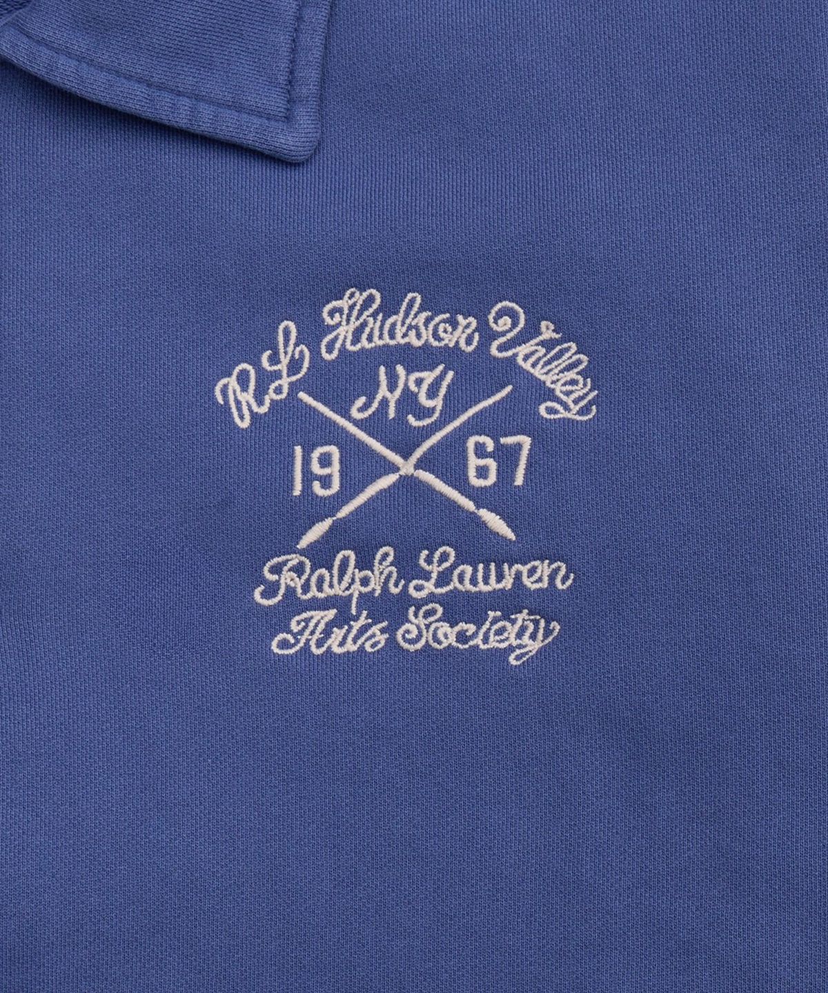 폴로 랄프 로렌(POLO RALPH LAUREN) 임브로이더 루프백 플리스 재킷-네이비