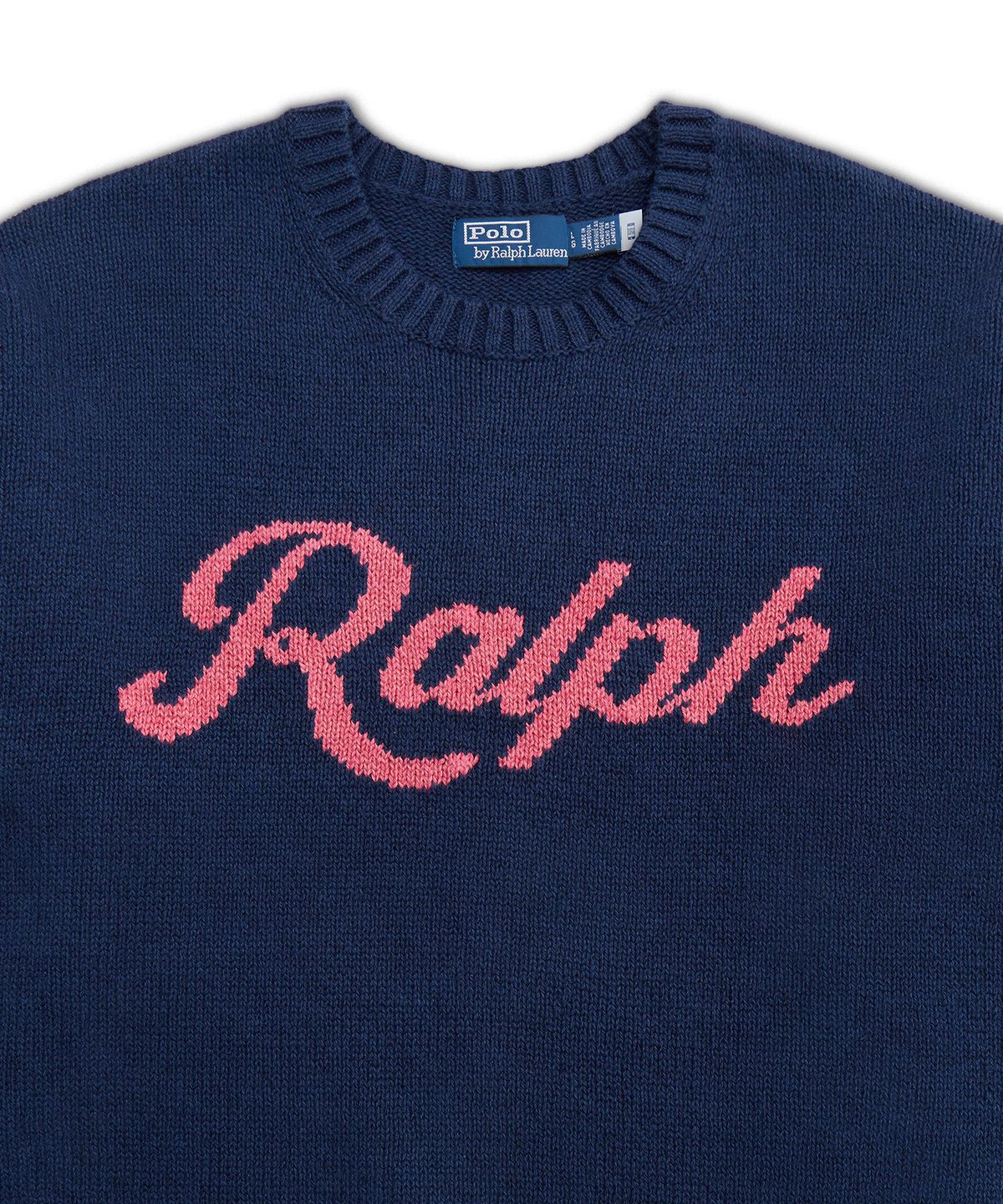 폴로 랄프 로렌(POLO RALPH LAUREN) 랄프 로고 스웨터-네이비