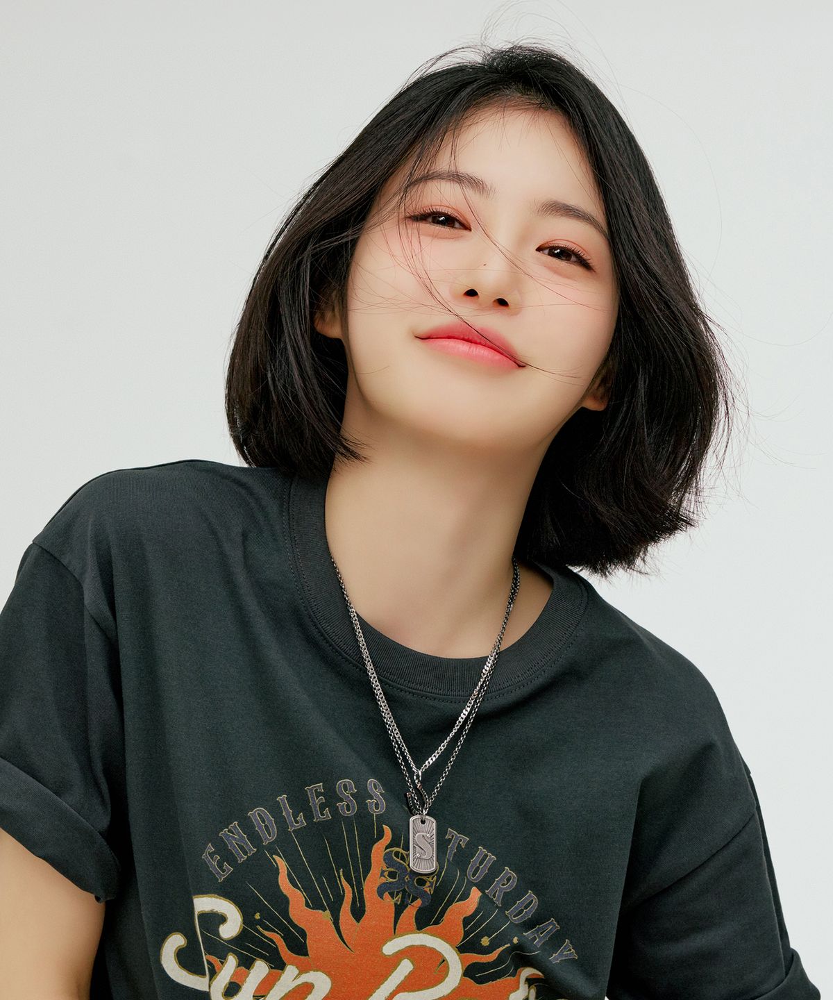 세터(SATUR) S 로고 펜던트 목걸이 실버