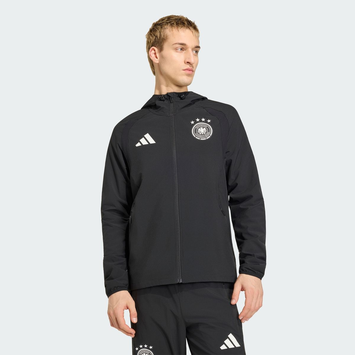 아디다스(ADIDAS) 독일 티로 트래블 풀집 윈드브레이커 JZ9326