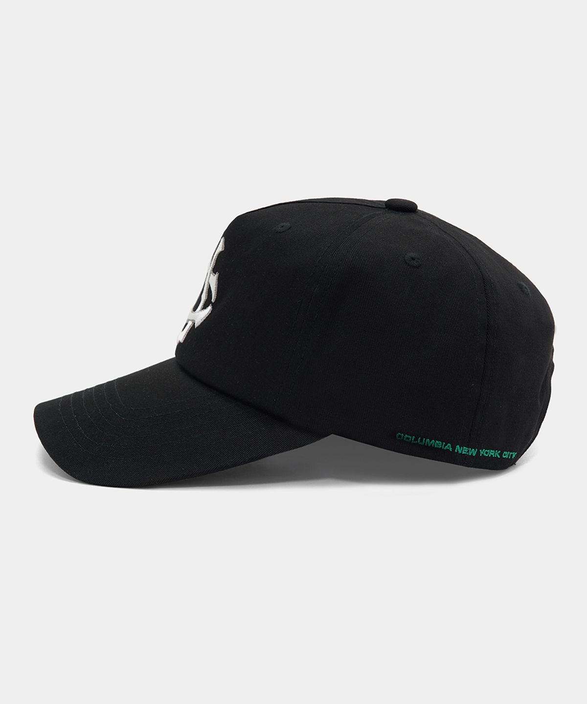 컬럼비아 유니버시티(COLUMBIA UNIVERSITY) CU EMB 5 PANEL OVERSIZED CAP_BLACK