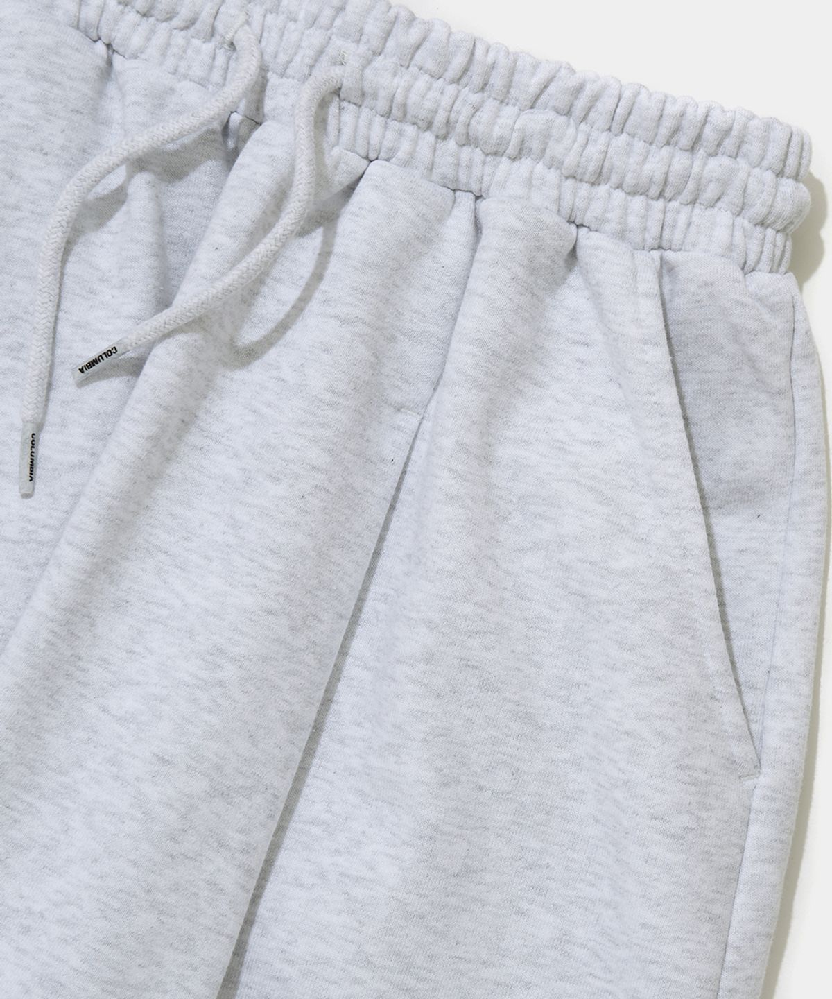 컬럼비아 유니버시티(COLUMBIA UNIVERSITY) NYC EMB PINTUCK TERRY SWEATPANTS_LIGHT MELANGE GRAY