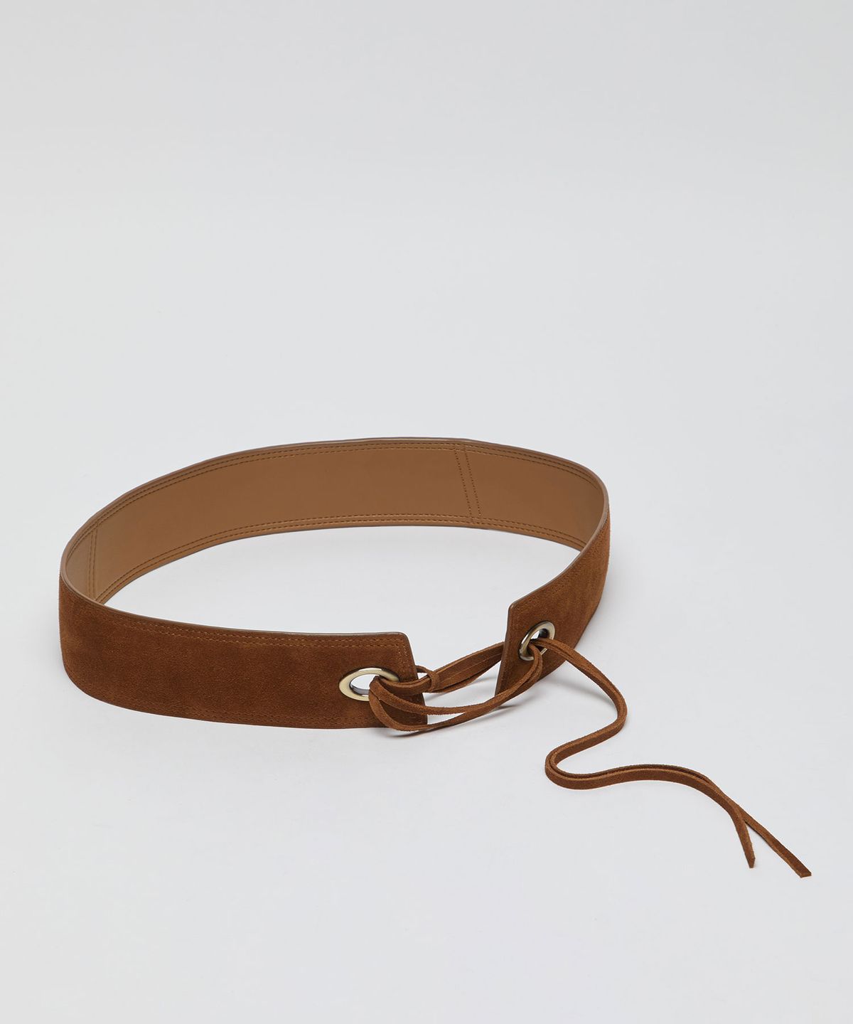 아카이브앱크(ARCHIVEPKE) Eyelet wide belt(Wet cork)_OVABX26052SCM