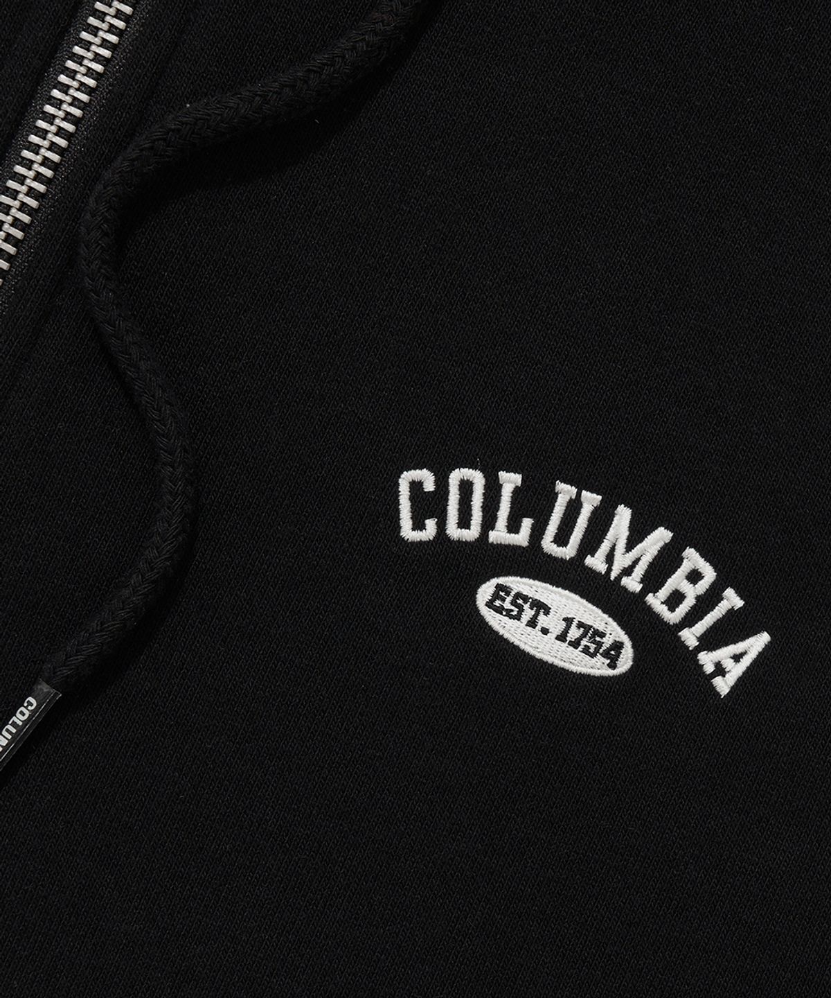 컬럼비아 유니버시티(COLUMBIA UNIVERSITY) CU ARCH TERRY ZIP-UP HOODIE_BLACK