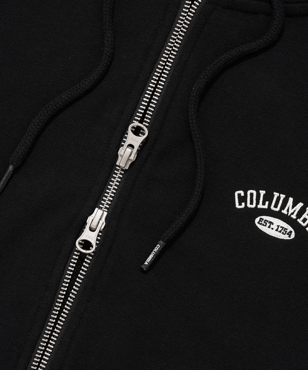 컬럼비아 유니버시티(COLUMBIA UNIVERSITY) CU ARCH TERRY ZIP-UP HOODIE_BLACK