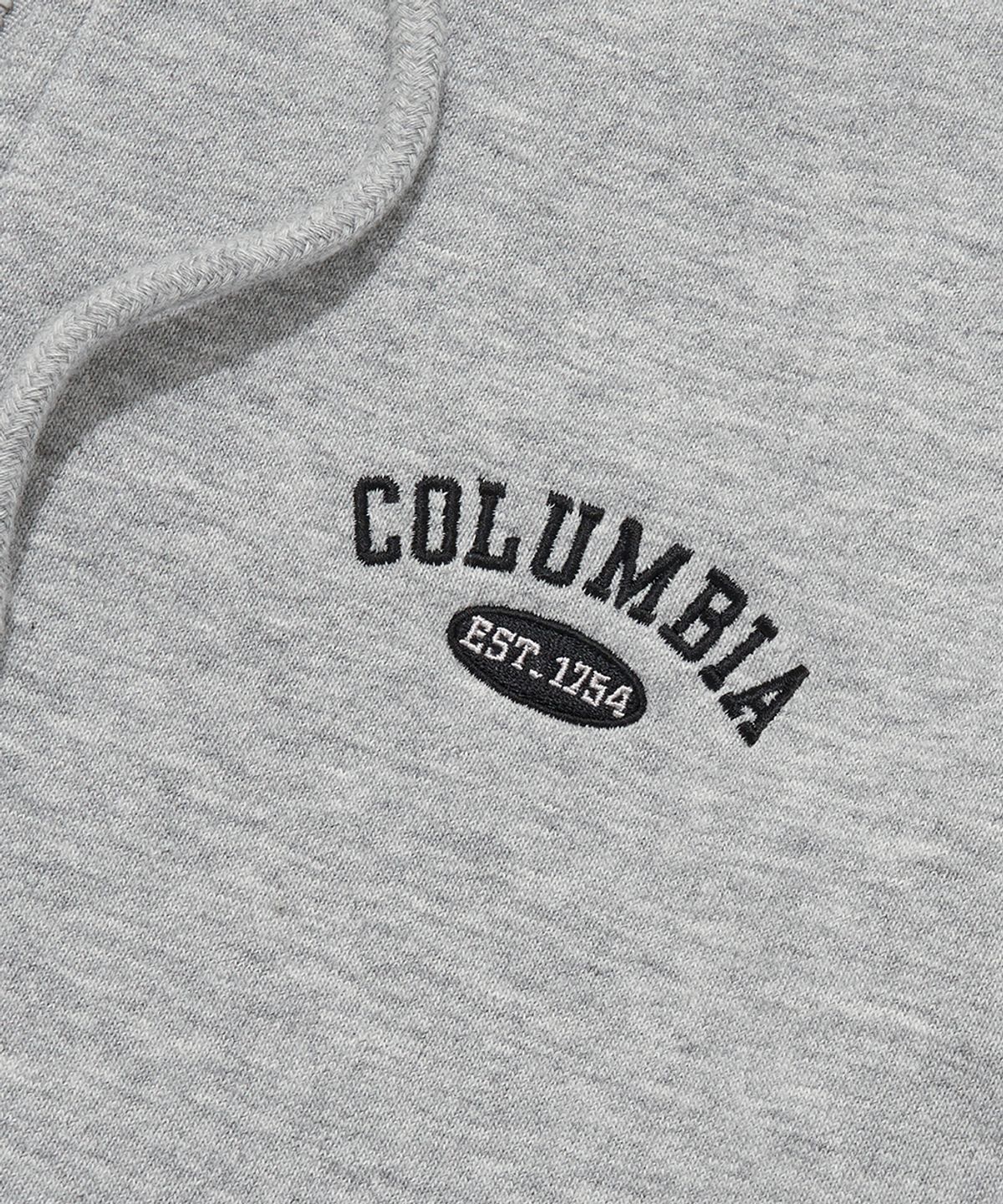 컬럼비아 유니버시티(COLUMBIA UNIVERSITY) CU ARCH TERRY ZIP-UP HOODIE_MELANGE GRAY