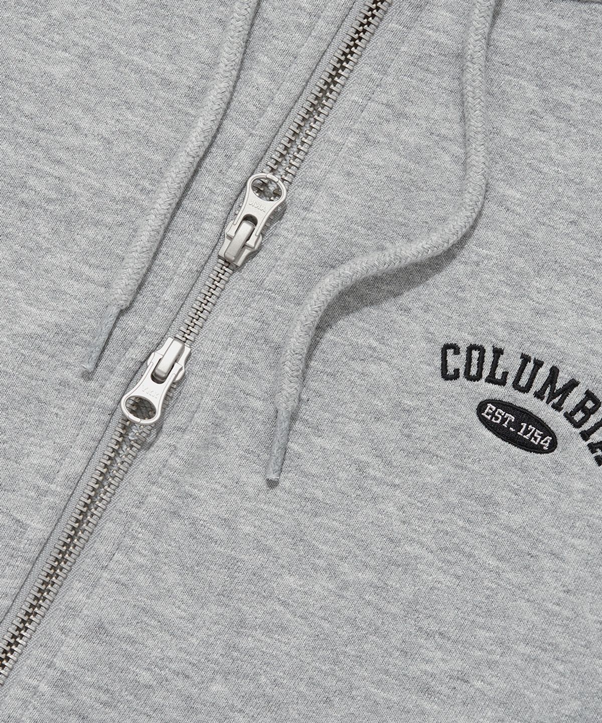 컬럼비아 유니버시티(COLUMBIA UNIVERSITY) CU ARCH TERRY ZIP-UP HOODIE_MELANGE GRAY