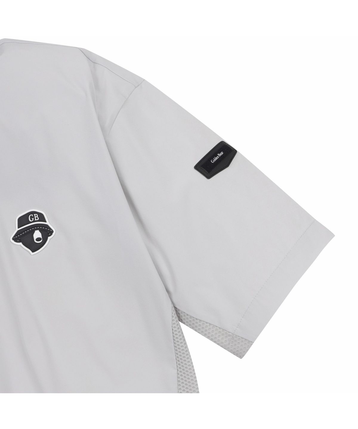 골든베어(GOLDEN BEAR) (M) Stretch Woven Mesh Hybrid Polo T-shirt G4TAM26221GYL