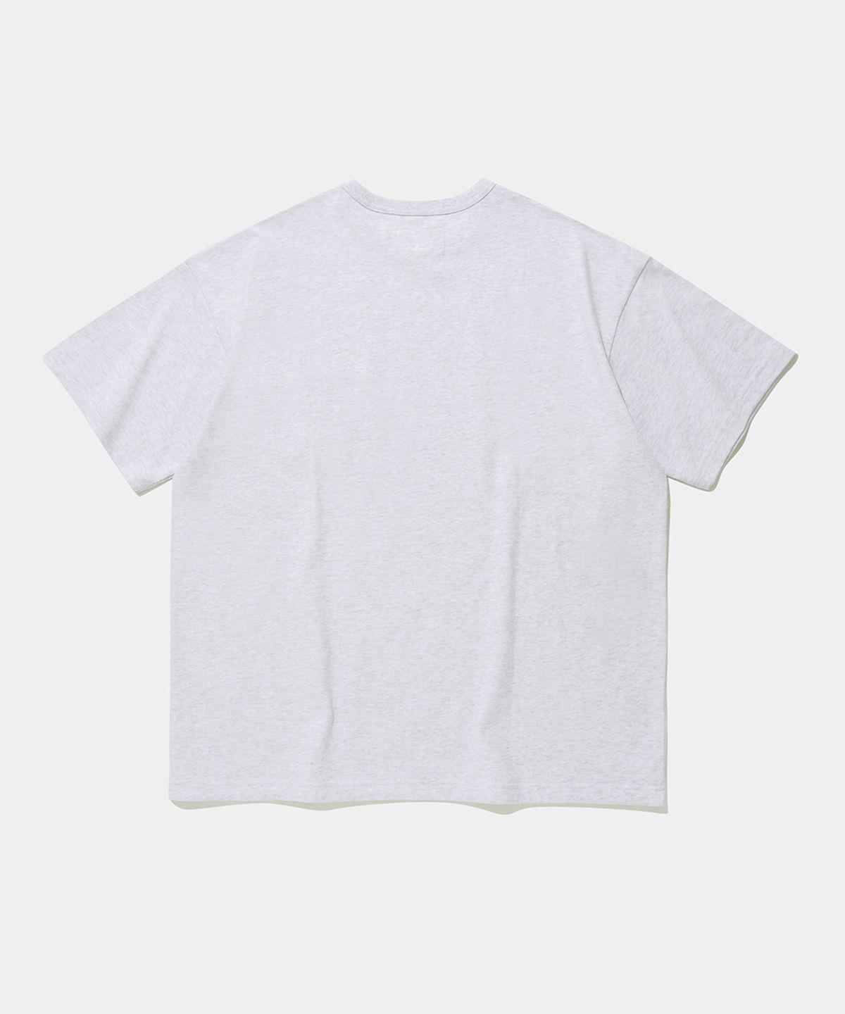 컬럼비아 유니버시티(COLUMBIA UNIVERSITY) SL-LABEL POCKET STRING S/S T-SHIRTS_LIGHT MELANGE GRAY