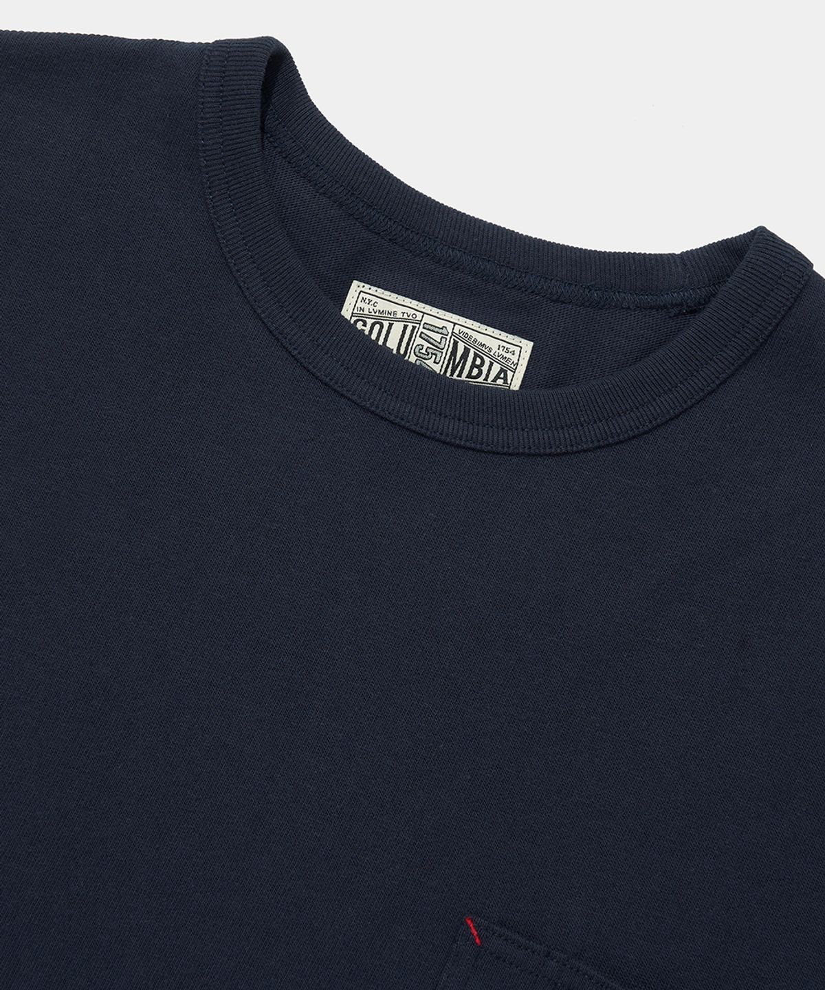 컬럼비아 유니버시티(COLUMBIA UNIVERSITY) SL-LABEL POCKET STRING S/S T-SHIRTS_NAVY