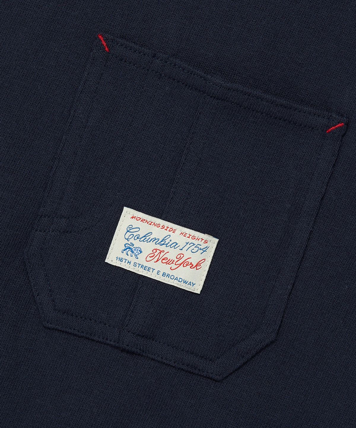 컬럼비아 유니버시티(COLUMBIA UNIVERSITY) SL-LABEL POCKET STRING S/S T-SHIRTS_NAVY