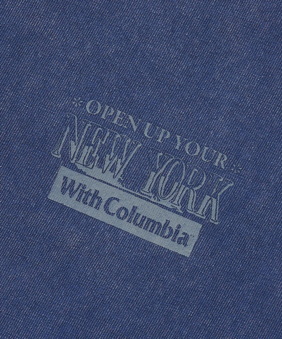 컬럼비아 유니버시티(COLUMBIA UNIVERSITY) OPEN YOUR NY SALT WASHED S/S T-SHIRTS_BLUE
