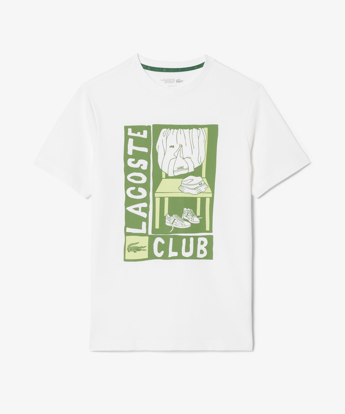라코스테(LACOSTE) 남성 트레이닝 그래픽 반팔 티셔츠 TH1773-56G 001