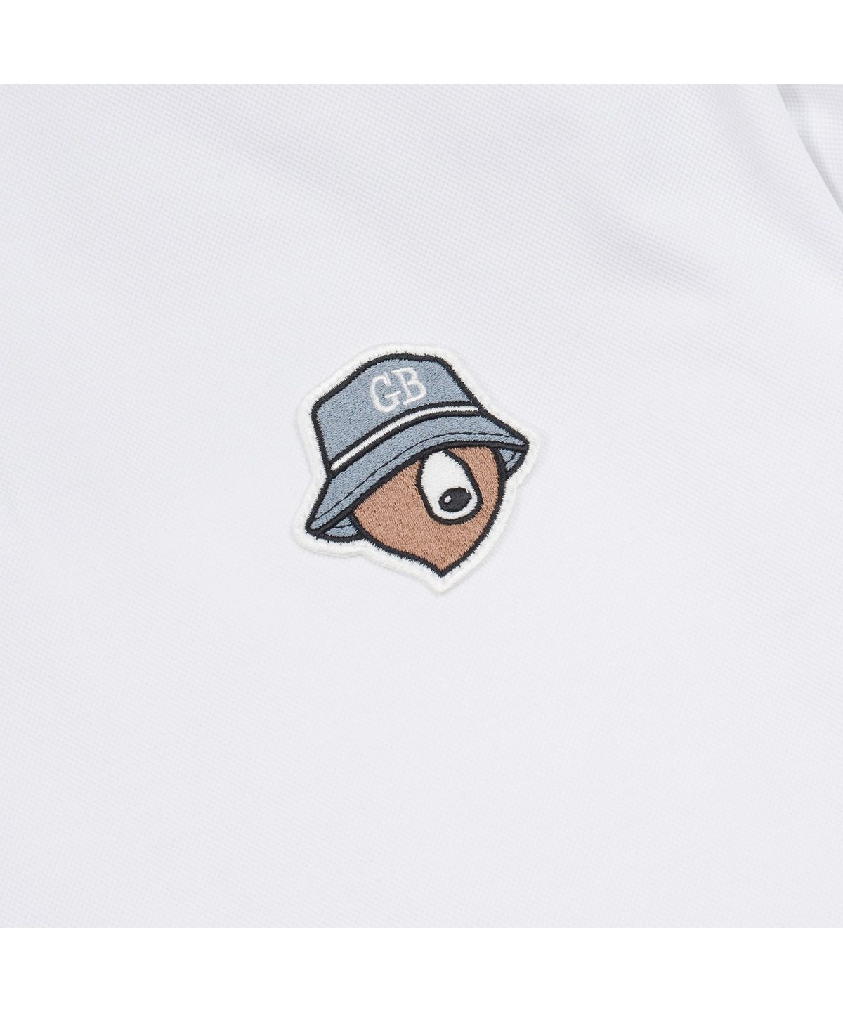 골든베어(GOLDEN BEAR) (M) Pique Contrast Collar T-shirt G4TAM26281WHX