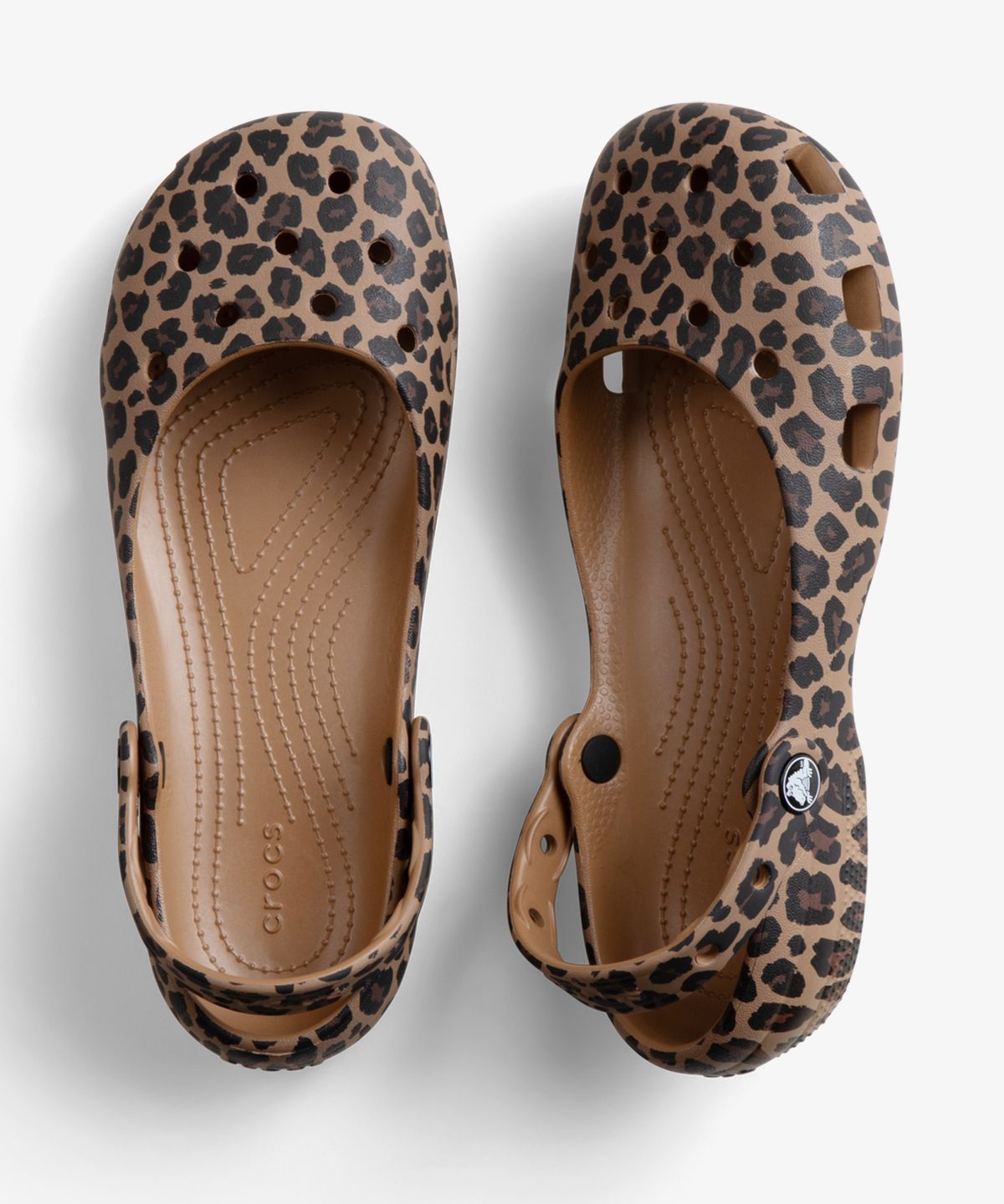 크록스(CROCS) 클래식 애니멀 발레 - 세피아/레오파드 / 212478-2LD