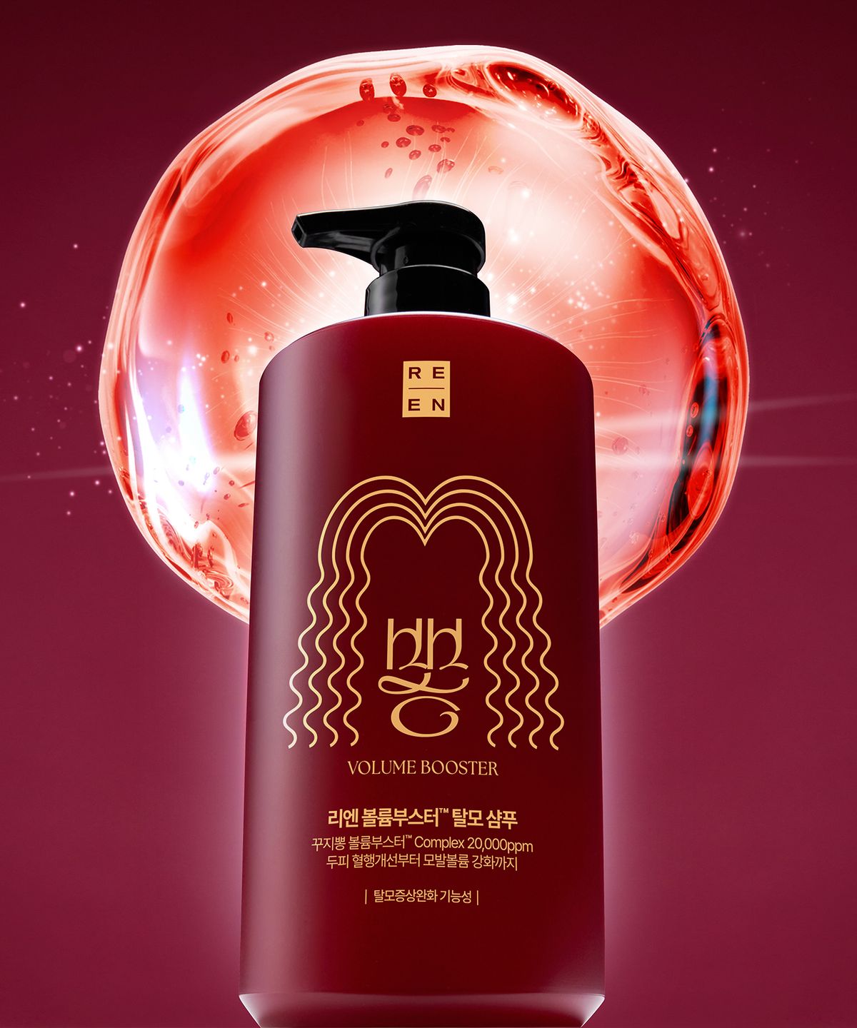 엘라스틴(ELASTINE) 리엔 꾸지뽕 볼륨부스터 탈모샴푸 680ml