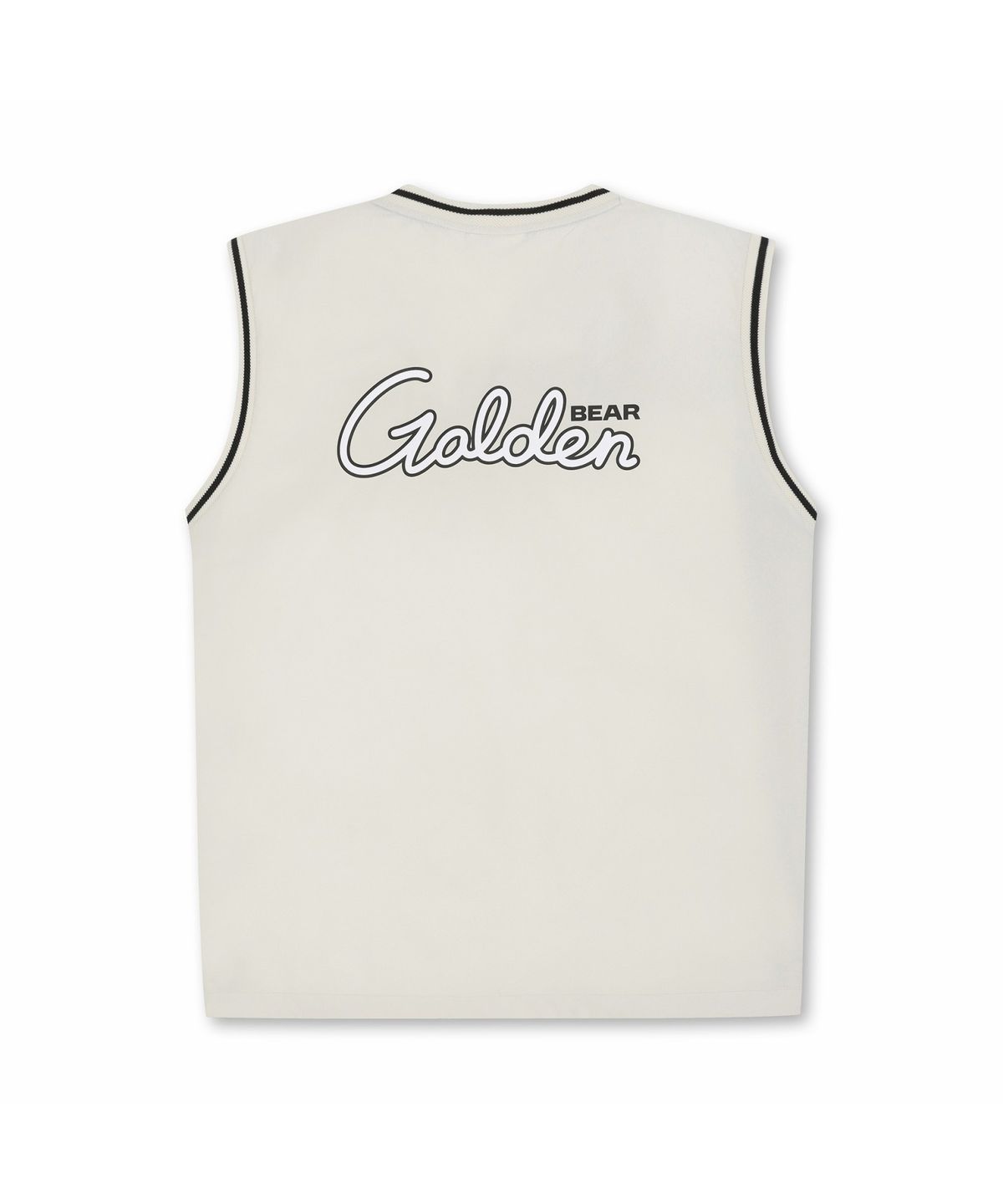 골든베어(GOLDEN BEAR) (M) Woven V-Neck Vest G4VAM26201BEX