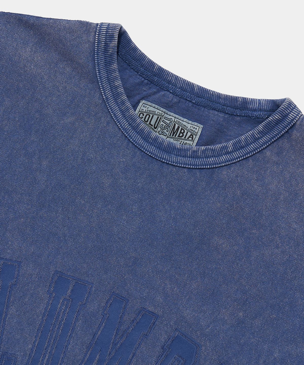 컬럼비아 유니버시티(COLUMBIA UNIVERSITY) COLUMBIA TOT DYED S/S T-SHIRTS_BLUE