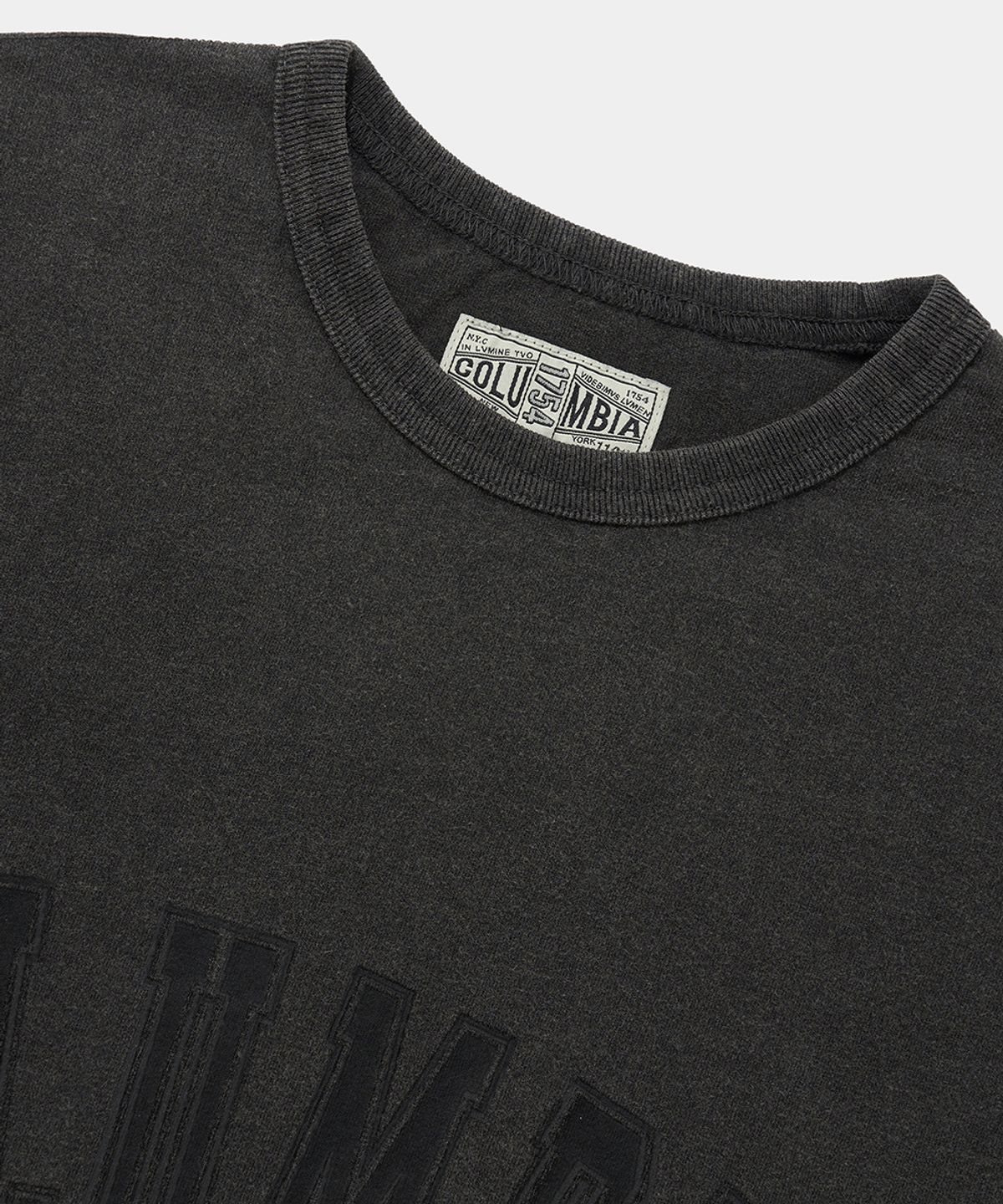 컬럼비아 유니버시티(COLUMBIA UNIVERSITY) COLUMBIA TOT DYED S/S T-SHIRTS_CHARCOAL
