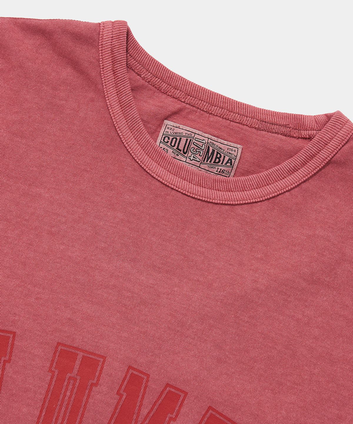 컬럼비아 유니버시티(COLUMBIA UNIVERSITY) COLUMBIA TOT DYED S/S T-SHIRTS_RED