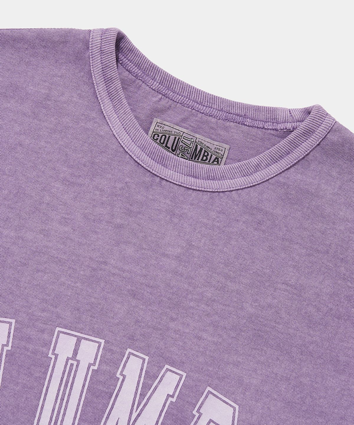 컬럼비아 유니버시티(COLUMBIA UNIVERSITY) COLUMBIA TOT DYED S/S T-SHIRTS_VINTAGE PURPLE
