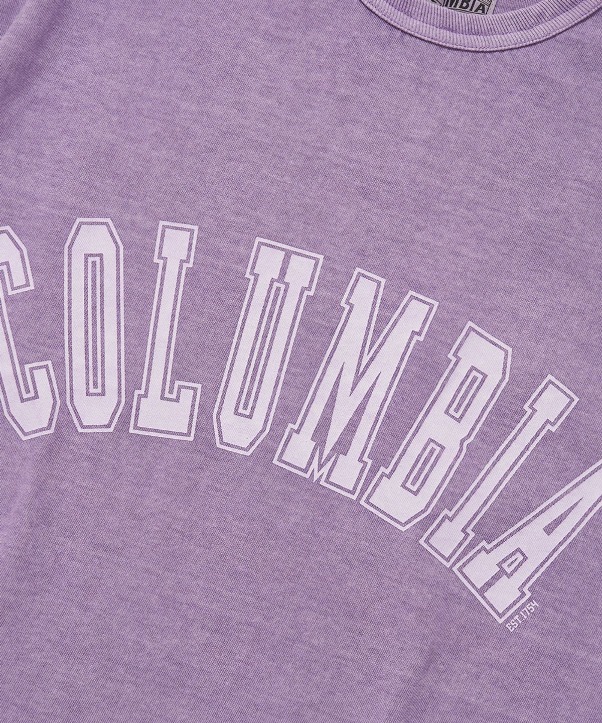 컬럼비아 유니버시티(COLUMBIA UNIVERSITY) COLUMBIA TOT DYED S/S T-SHIRTS_VINTAGE PURPLE