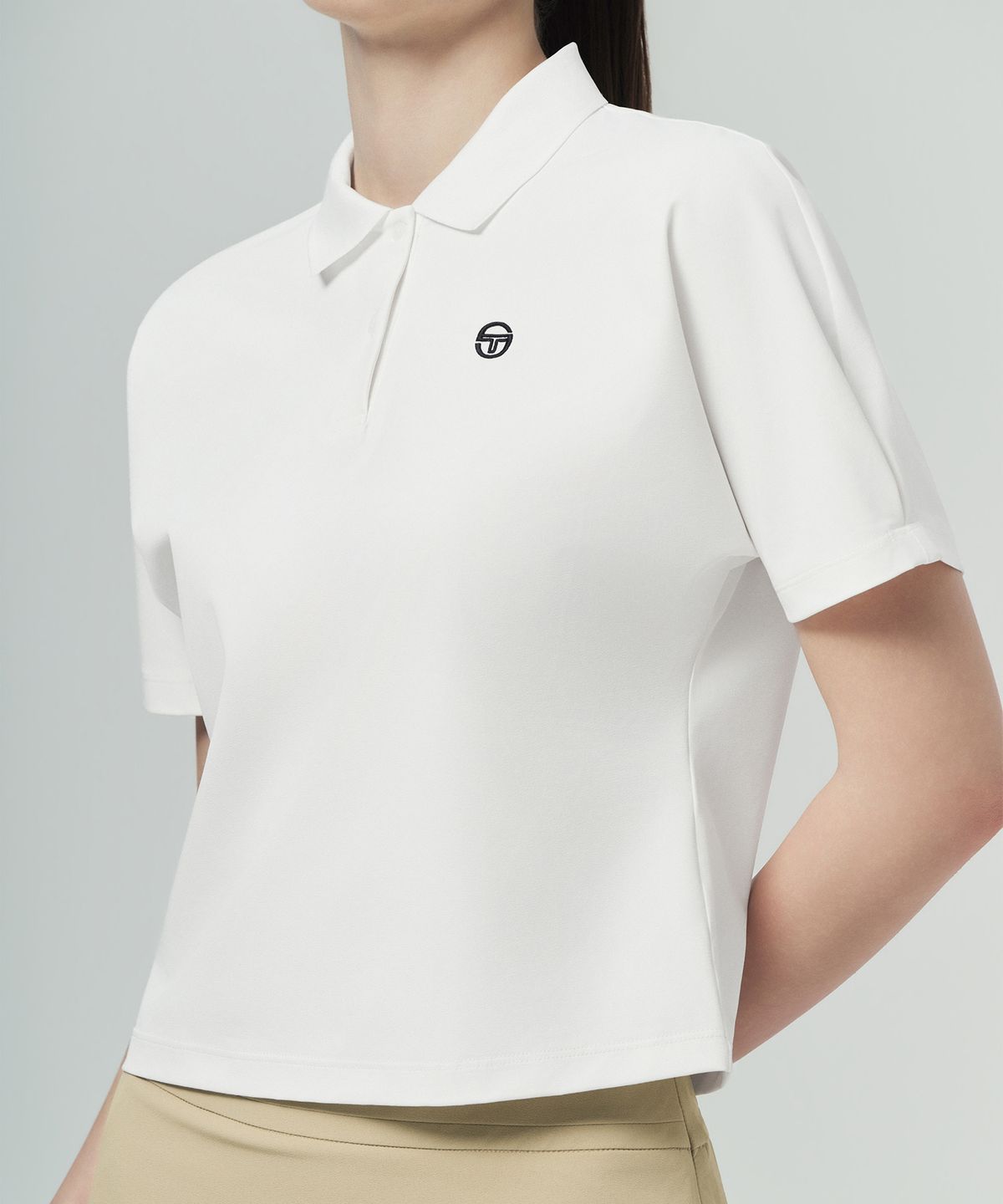 세르지오 타키니(SERGIO TACCHINI) W 돌먼 우븐 폴로 (White)