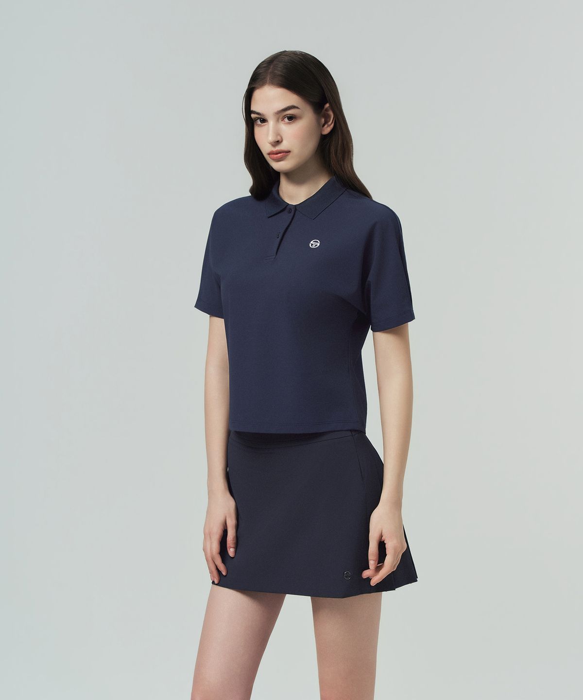 세르지오 타키니(SERGIO TACCHINI) W 돌먼 우븐 폴로 (Navy)