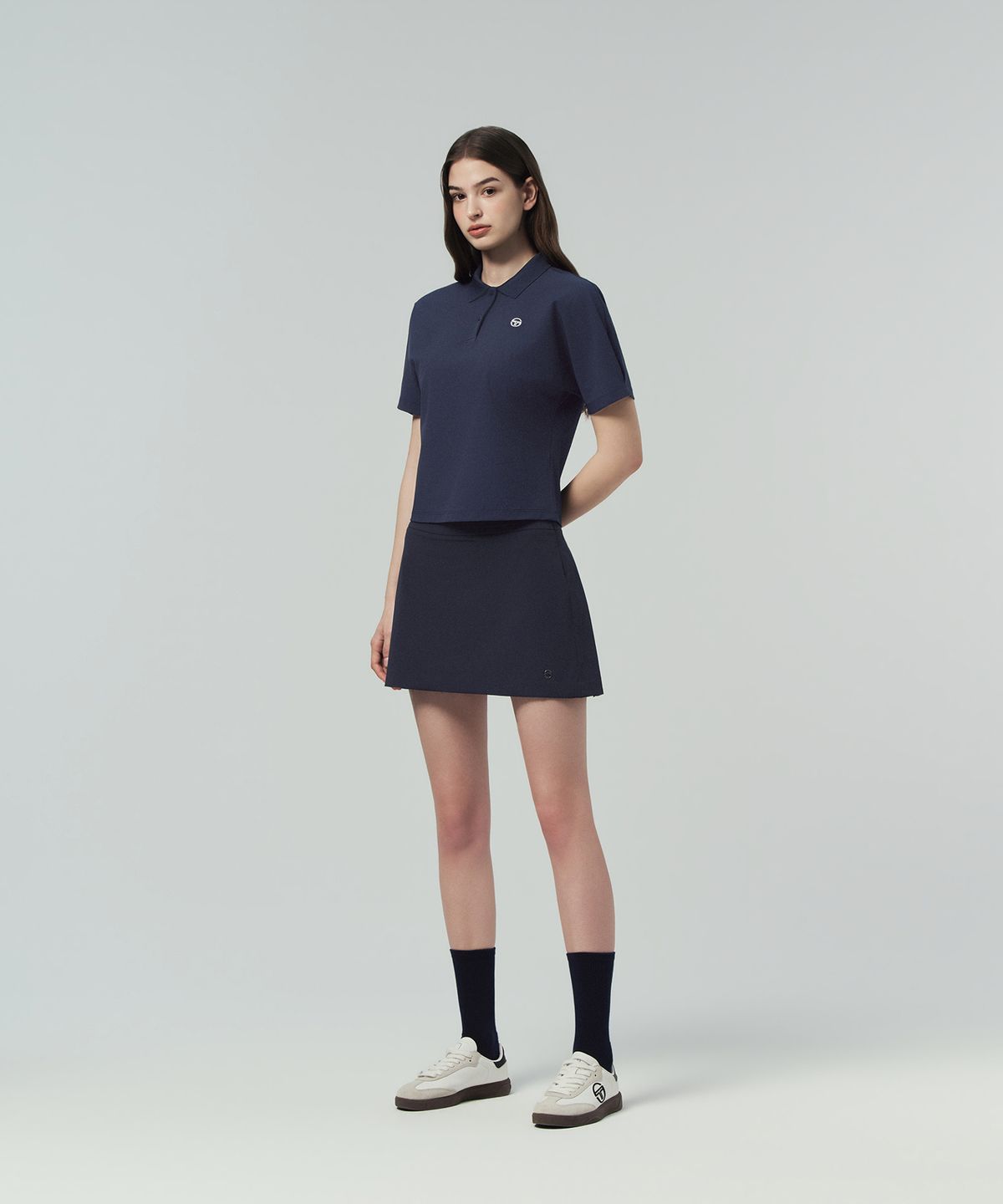 세르지오 타키니(SERGIO TACCHINI) W 돌먼 우븐 폴로 (Navy)