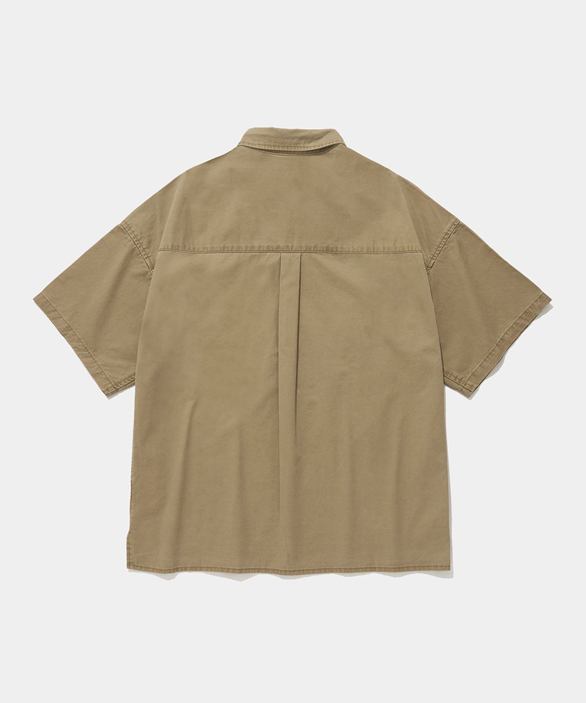 컬럼비아 유니버시티(COLUMBIA UNIVERSITY) SL-LABEL WASHED BIG POCKET TWILL S/S SHIRTS_BEIGE