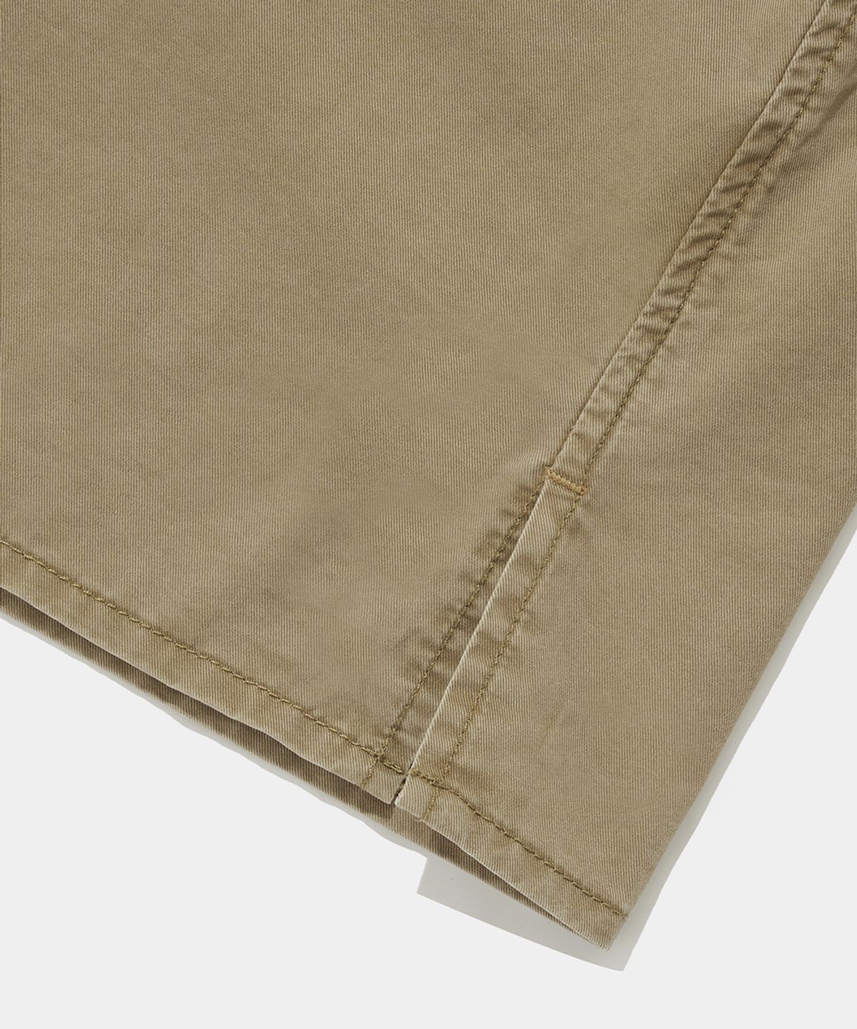 컬럼비아 유니버시티(COLUMBIA UNIVERSITY) SL-LABEL WASHED BIG POCKET TWILL S/S SHIRTS_BEIGE