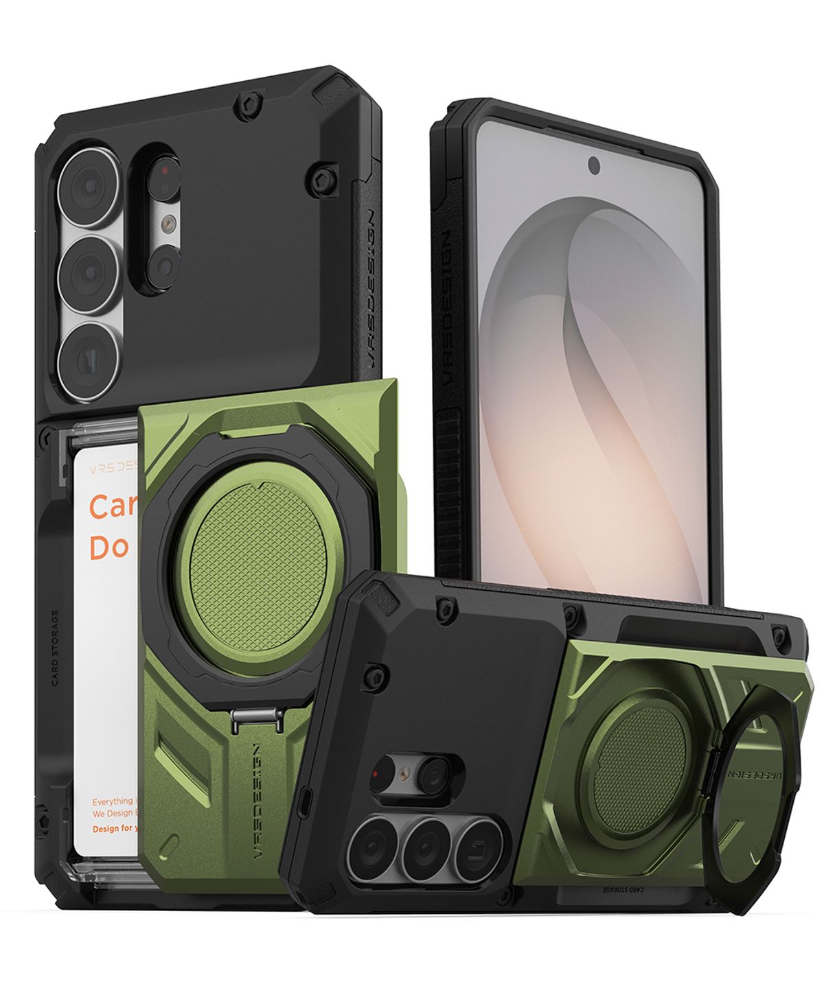 베루스(VRS DESIGN) 갤럭시 S26 울트라 카드 4장 수납 케이스 스탠드 거치대 담다글라이드 하이브리드