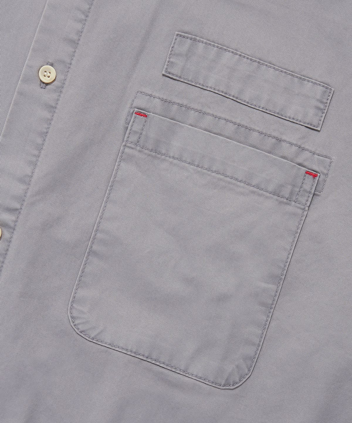 컬럼비아 유니버시티(COLUMBIA UNIVERSITY) SL-LABEL WASHED BIG POCKET TWILL S/S SHIRTS_GRAY
