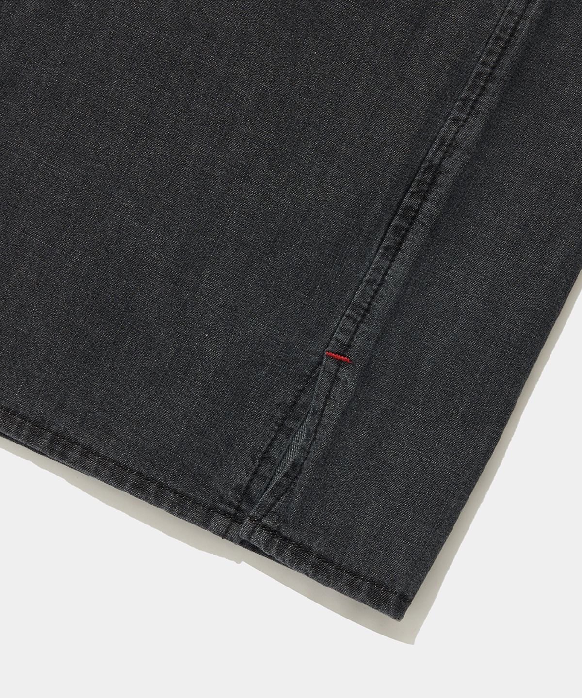 컬럼비아 유니버시티(COLUMBIA UNIVERSITY) SL-LABEL BIG POCKET DENIM S/S SHIRTS_BLACK JEAN