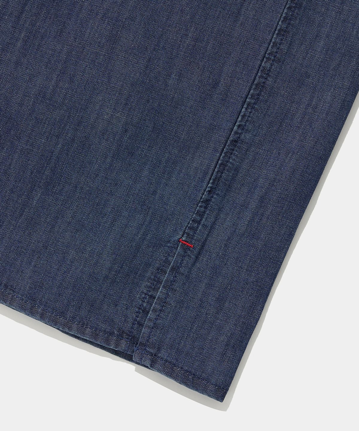 컬럼비아 유니버시티(COLUMBIA UNIVERSITY) SL-LABEL BIG POCKET DENIM S/S SHIRTS_MIDNIGHT JEAN