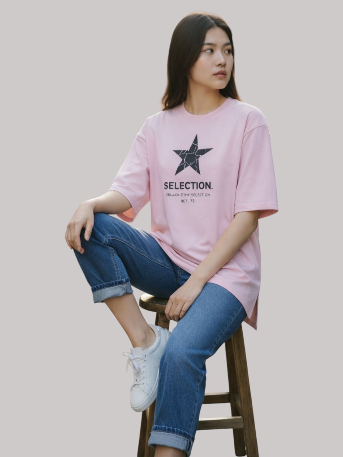 지블랙(ZBLACK) 스타셀렉션 빅로고  크렉스타 LIGHT PINK