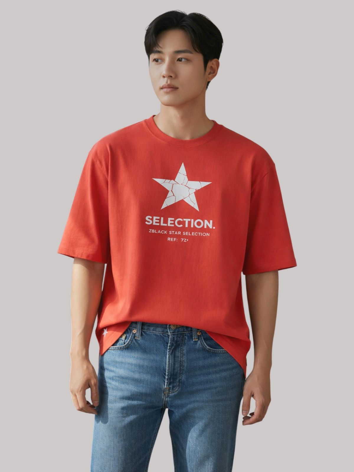 지블랙(ZBLACK) 스타셀렉션 빅로고  크렉스타 CORAL RED
