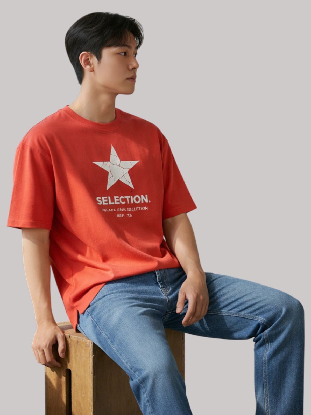 지블랙(ZBLACK) 스타셀렉션 빅로고  크렉스타 CORAL RED