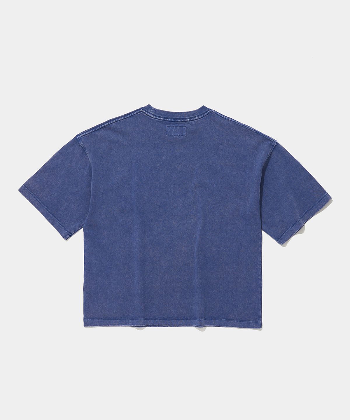 컬럼비아 유니버시티(COLUMBIA UNIVERSITY) CU BURN SALT WASHED WOMEN OVER-FIT S/S T-SHIRTS_BLUE