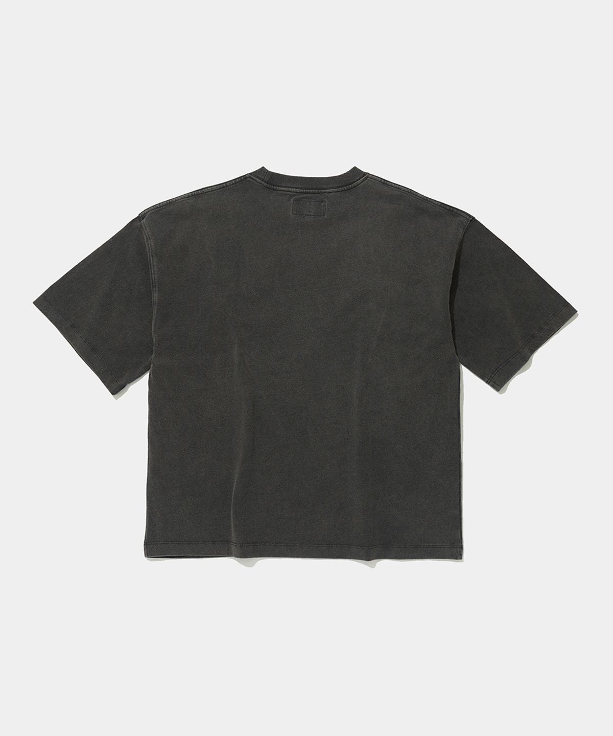 컬럼비아 유니버시티(COLUMBIA UNIVERSITY) CU BURN SALT WASHED WOMEN OVER-FIT S/S T-SHIRTS_CHARCOAL