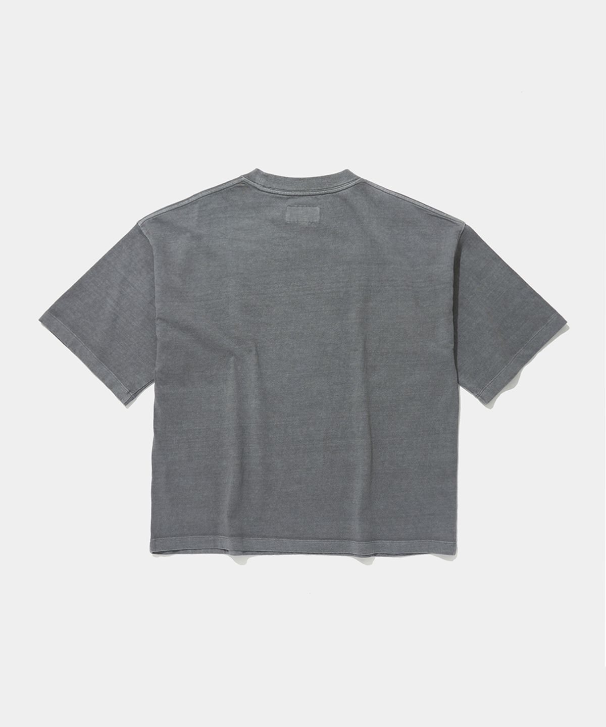 컬럼비아 유니버시티(COLUMBIA UNIVERSITY) CU BURN SALT WASHED WOMEN OVER-FIT S/S T-SHIRTS_GRAY