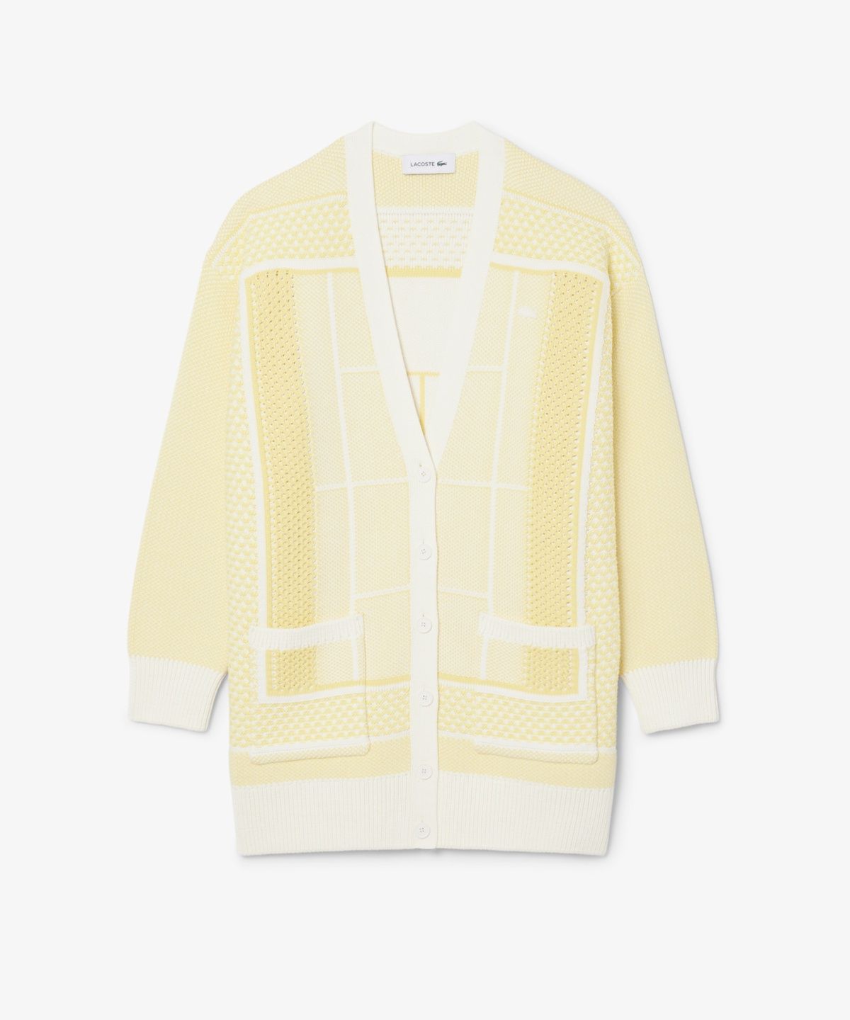 라코스테(LACOSTE) 여성 테니스 코트 자카드 가디건 AF9871-56G IHX